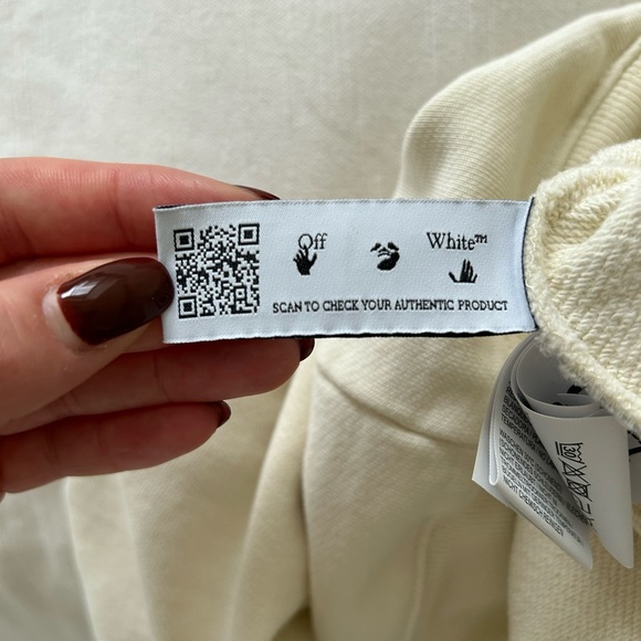 OFF-WHITE Embroidered Flowers Arrows Hoodie SS21 - Picture 7 of 8